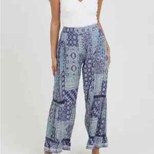 Boho wide-leg pants